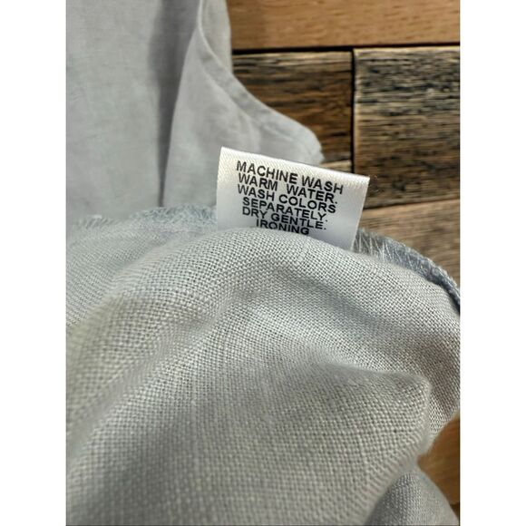 Flax NWOT linen sleeveless grey top size small - Picture 6 of 7